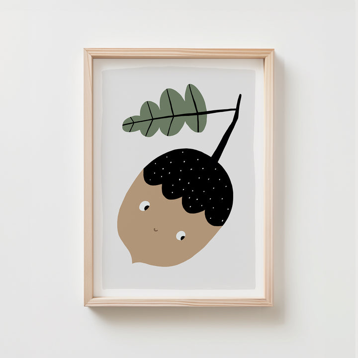 Acorn Woodland Art | Unframed