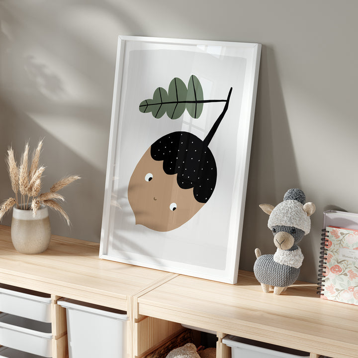 Acorn Woodland Art | Unframed