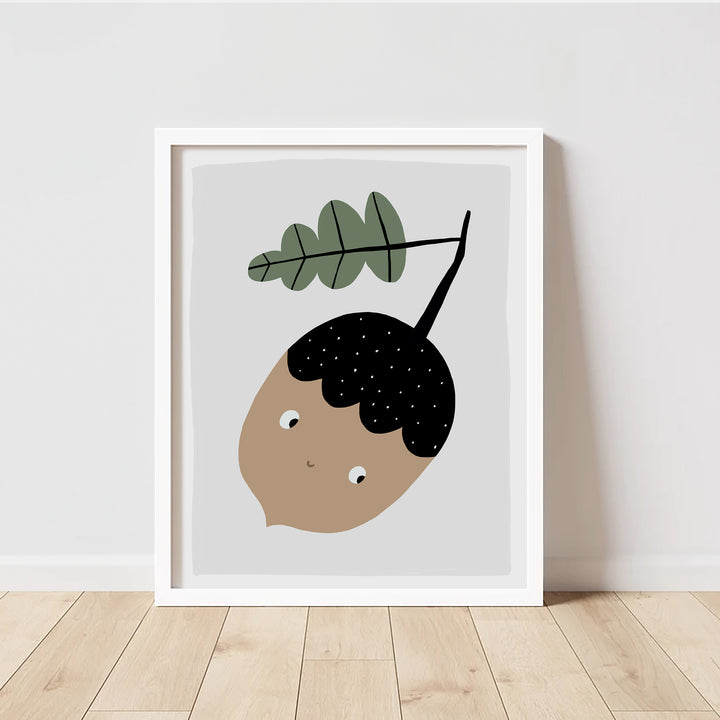 Acorn Woodland Art | Unframed