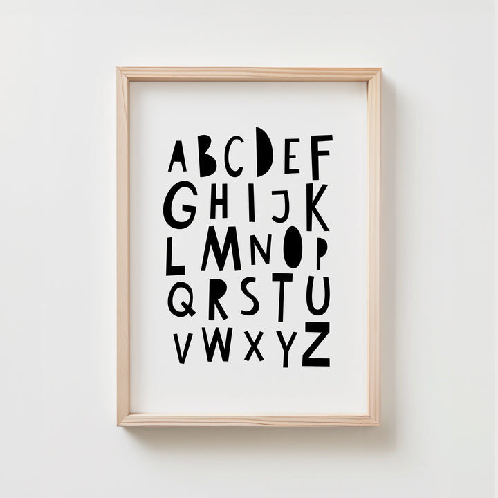 Alphabet Nursery Art | Unframed