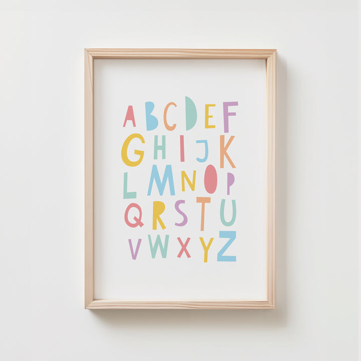 Alphabet Playroom Poster | Unframed