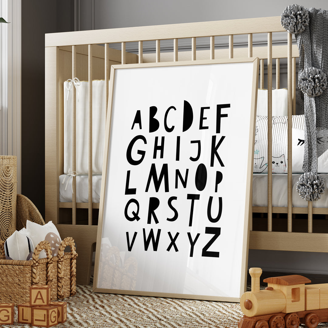 Alphabet Nursery Art | Unframed