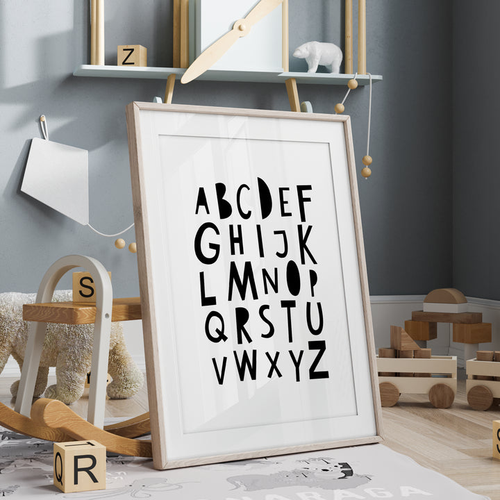 Alphabet Nursery Art | Unframed