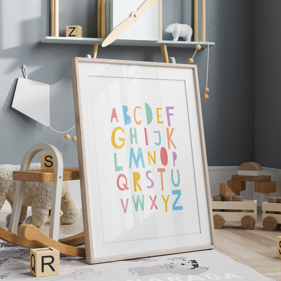 Alphabet Playroom Poster | Unframed