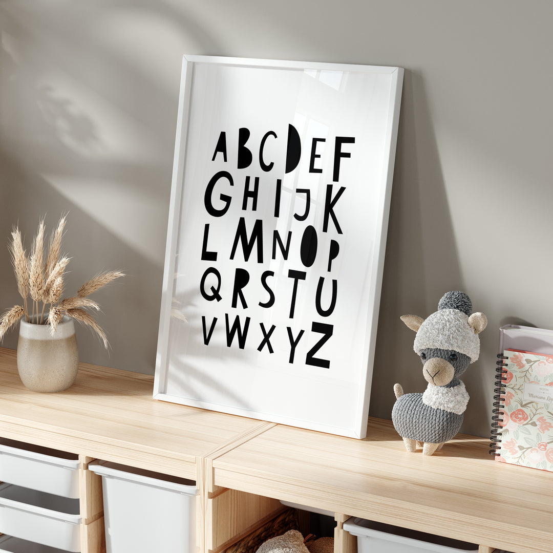 Alphabet Nursery Art | Unframed