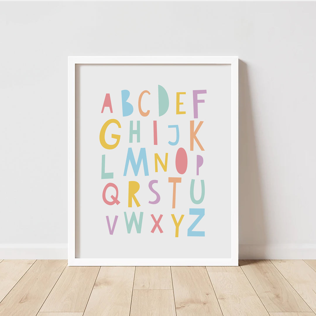 Alphabet Playroom Poster | Unframed