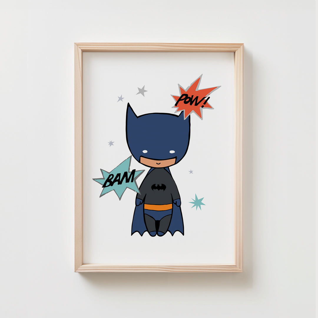 Superhero Playroom Poster| Unframed