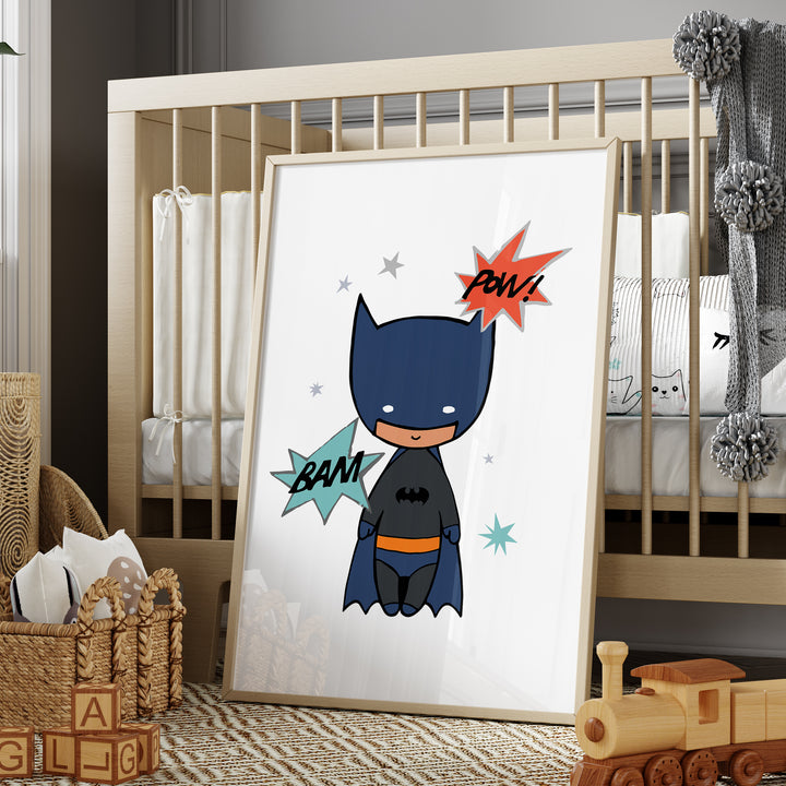 Superhero Playroom Poster| Unframed