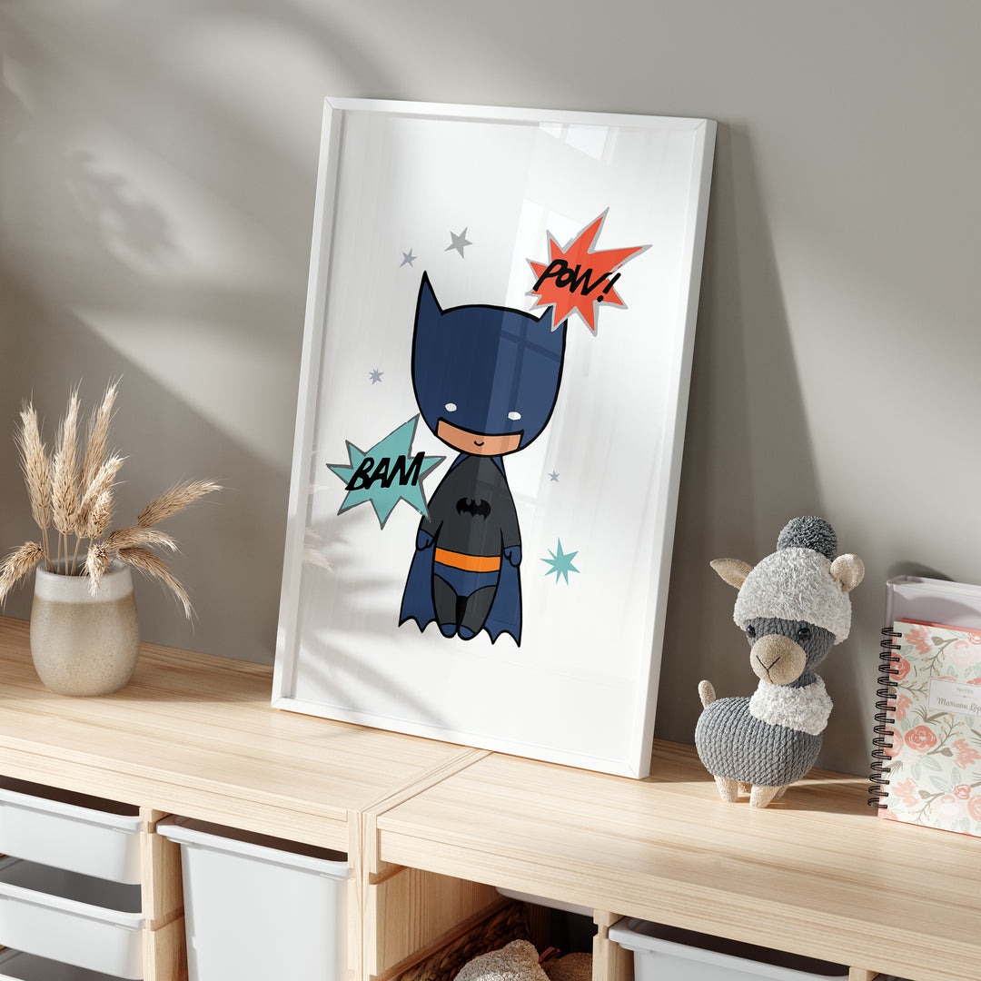 Superhero Playroom Poster| Unframed