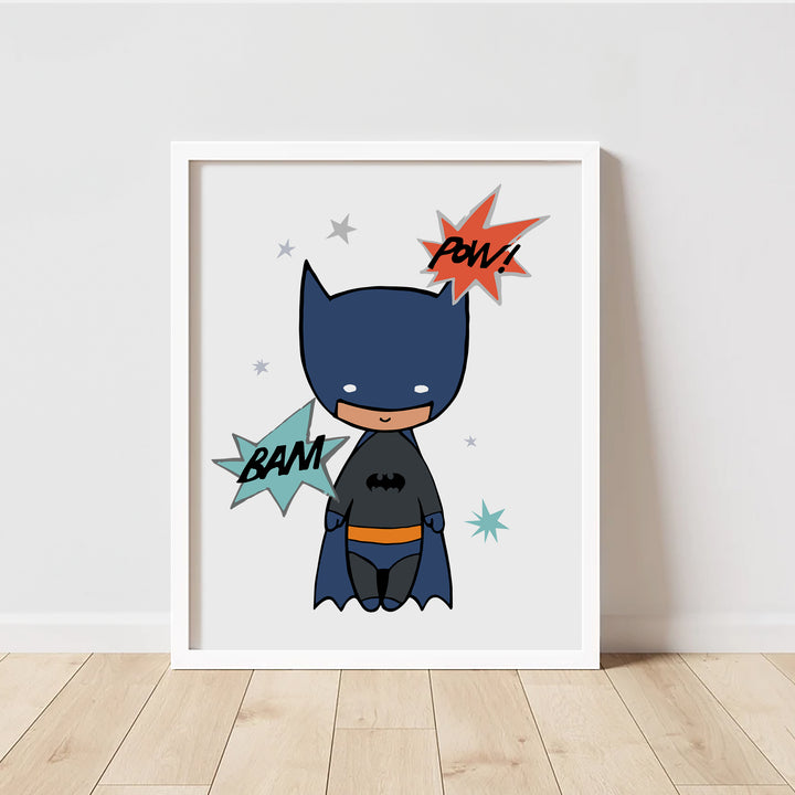 Superhero Playroom Poster| Unframed