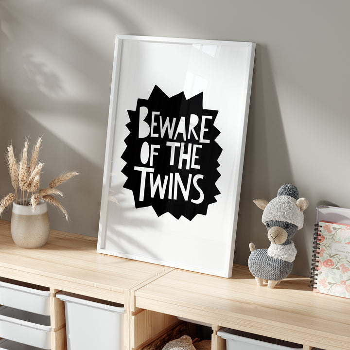 Beware Of The Twins Poster | Unframed