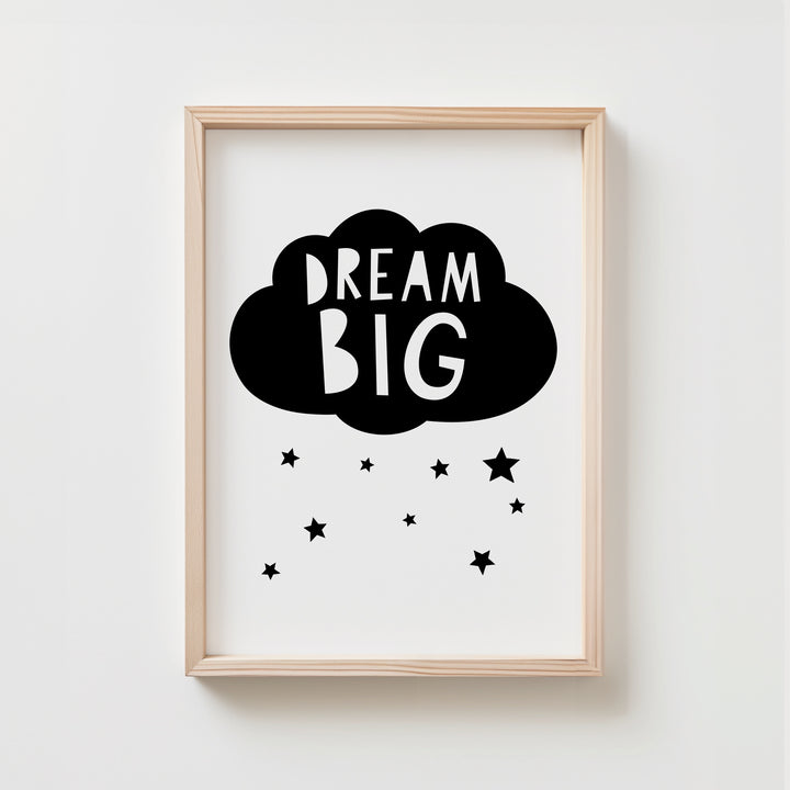 Dream Big Cloud Poster | Unframed