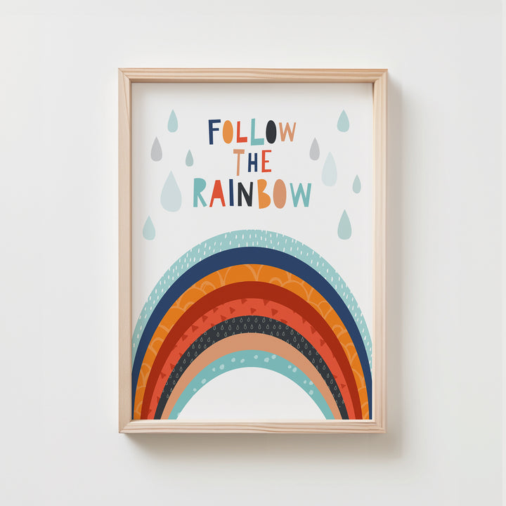 Follow The Rainbow Playroom Quote | Unframed