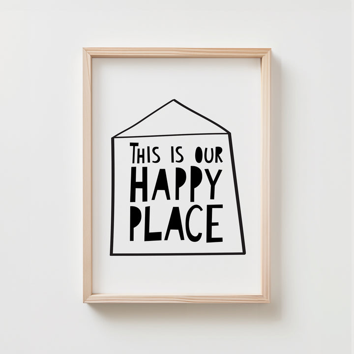 This Is Our Happy Place Poster | Unframed