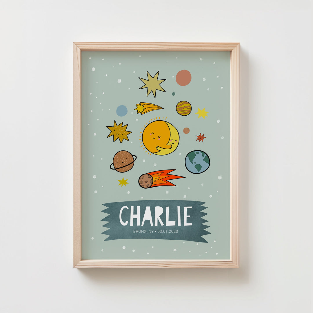 Personalized Space Poster | Unframed