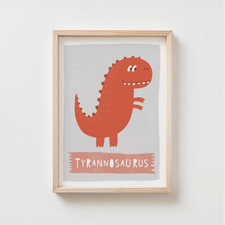 Tyrannosaurus Nursery Poster | Unframed